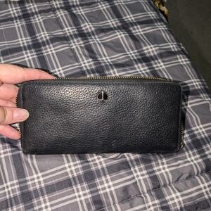 Kate Spade Black Pebbled Leather Wallet